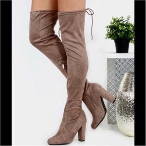 Catherine Malandrino thigh high heeled boots